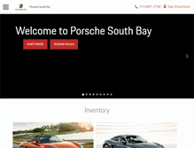 Tablet Screenshot of porschesouthbay.com